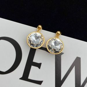 Loewe Sphere Crystals Stud Earrings In Metal Gold